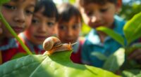 schoolchildren saved snail