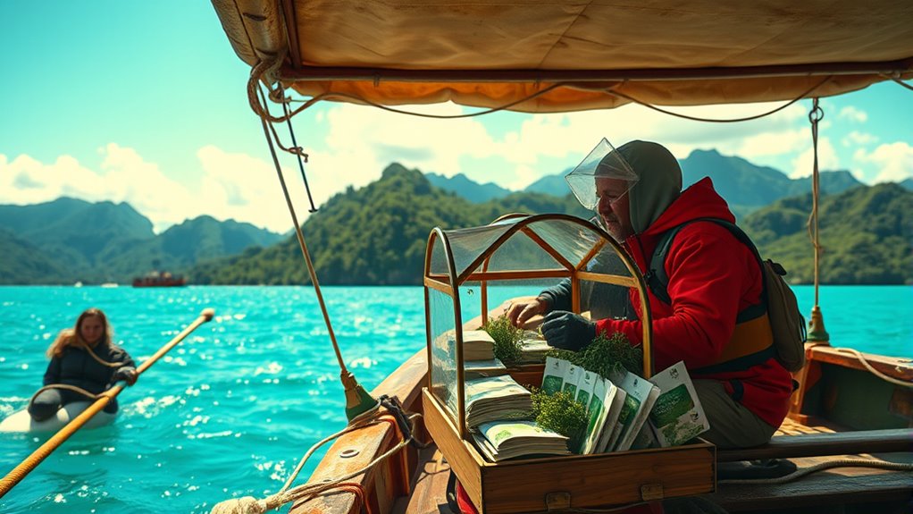 seeds spread through wind water