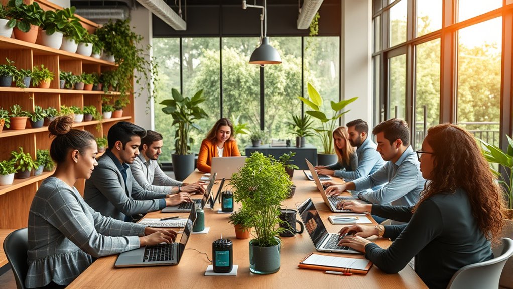 shared workspaces reduce resource use