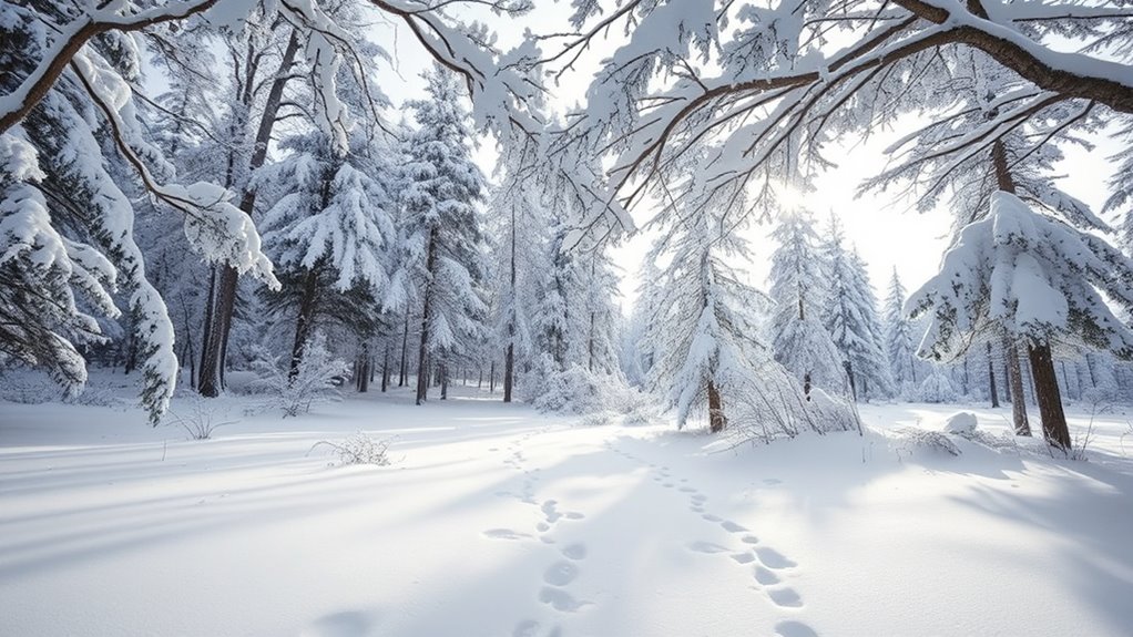 snow insulates ground temperature