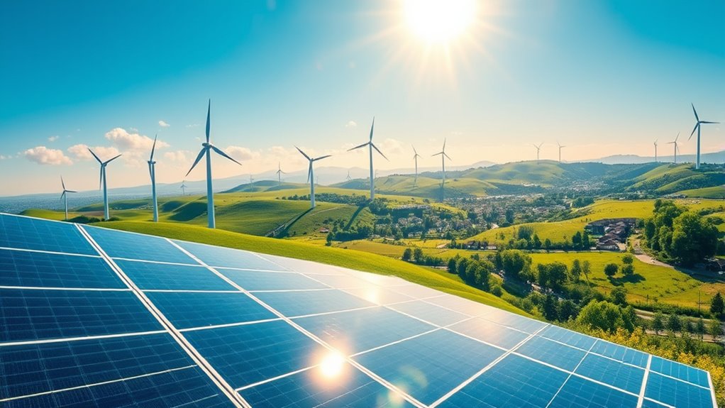 solar and wind power