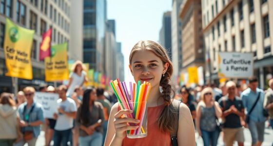 teen led plastic straw ban