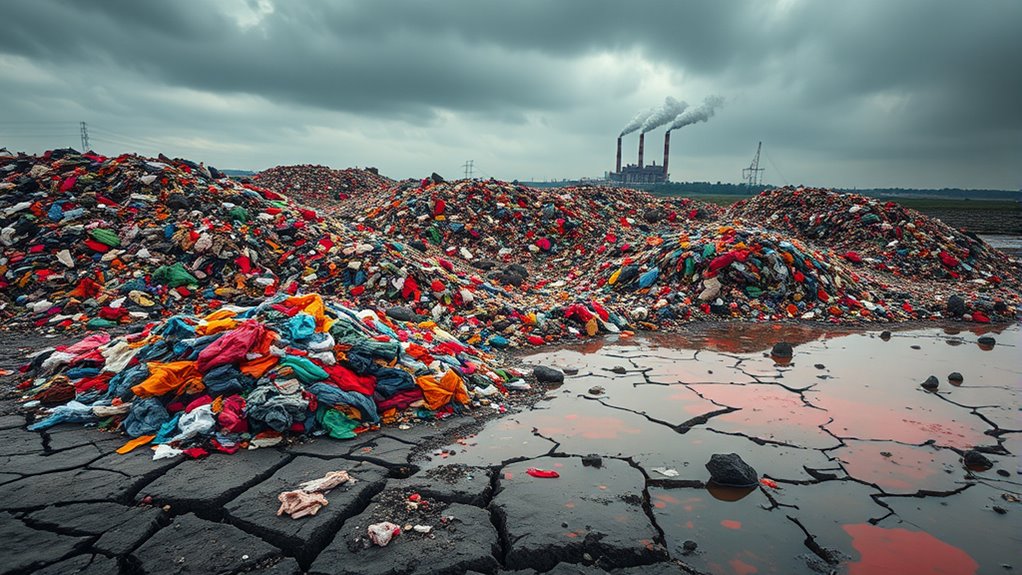 textile waste pollutes landfills