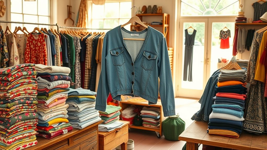 thrifting promotes sustainable fashion