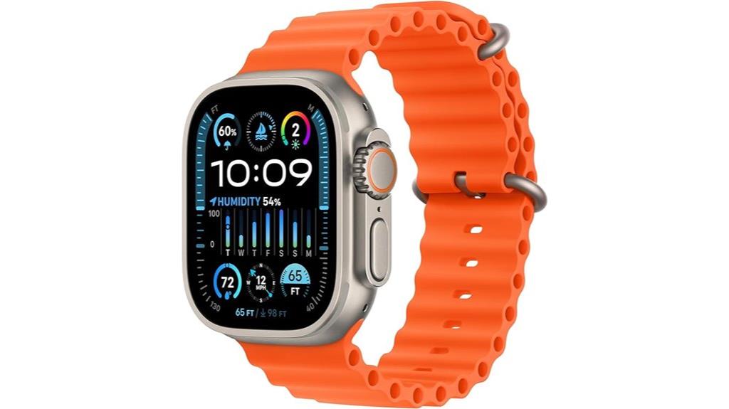 titanium case orange band