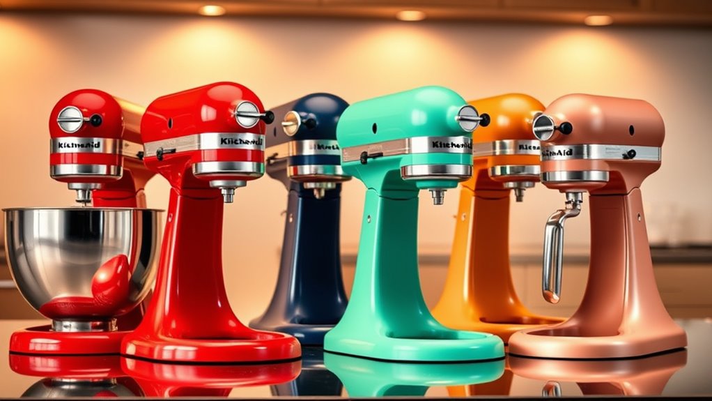 top kitchenaid mixer colors