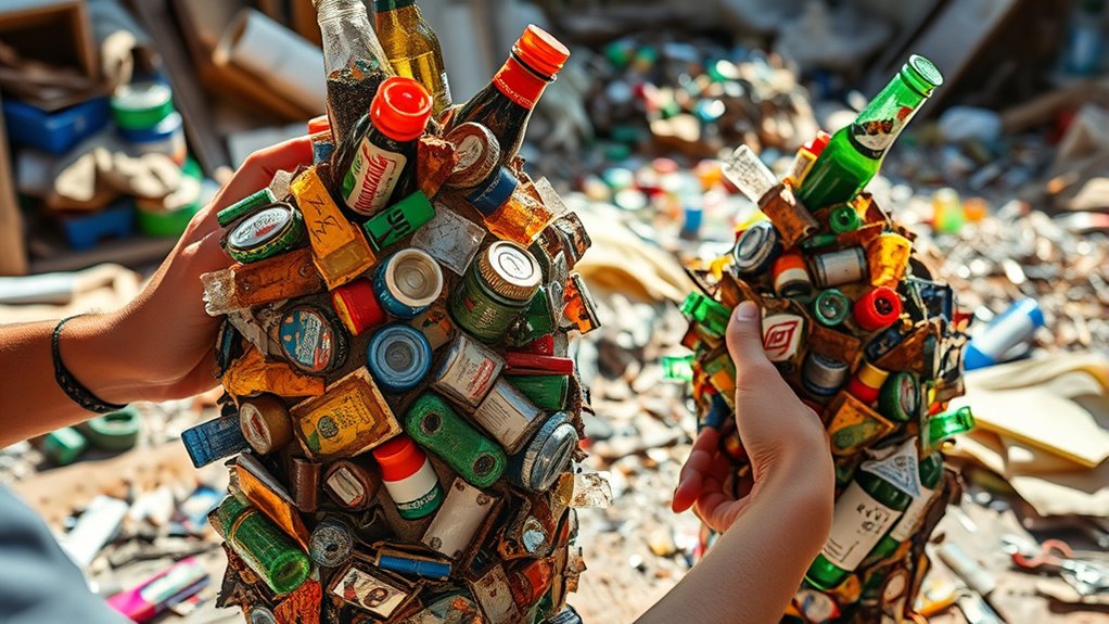 transforming discarded materials creatively