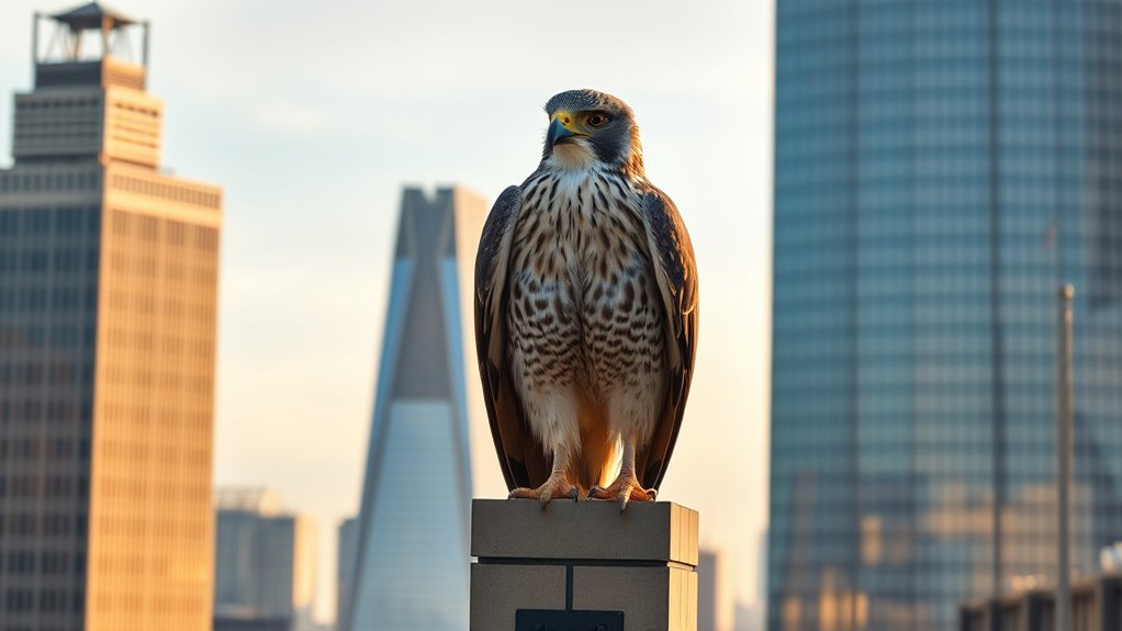 urban peregrine falcon dominance