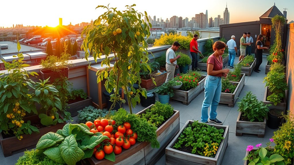 urban rooftop garden transformation