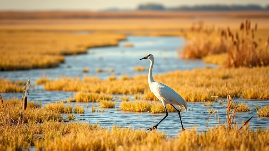 wetland loss threatens crane habitat