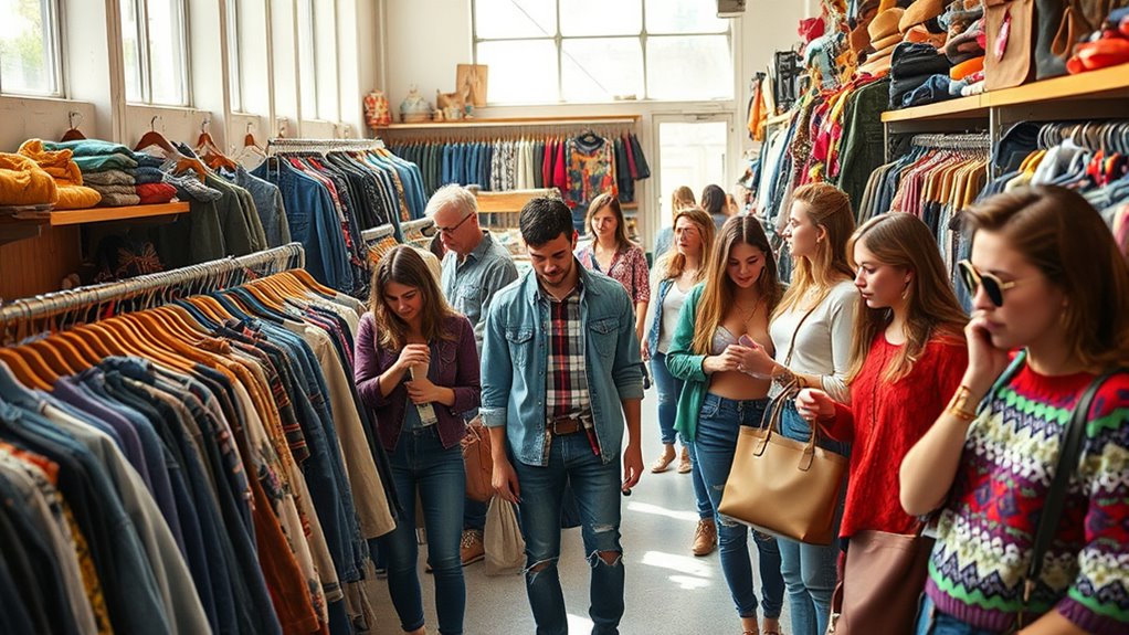 youthful eco conscious shopping