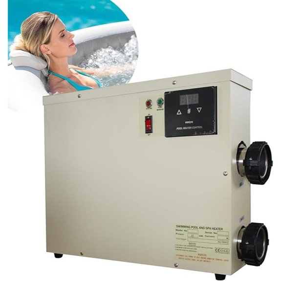 Upgrade 11KW Digital Pool Heater for In-Ground Pools