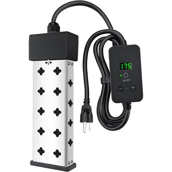 Immersion Water Heater 1800W with Temp Display