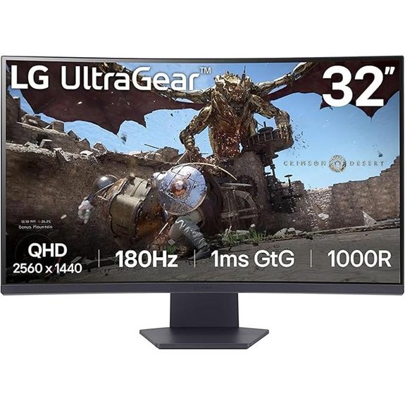 LG 32-inch Curved Gaming Monitor with HDR and FreeSync
