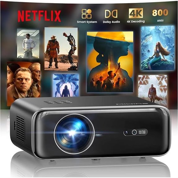 P62 Pro 4K WiFi Bluetooth Outdoor Projector