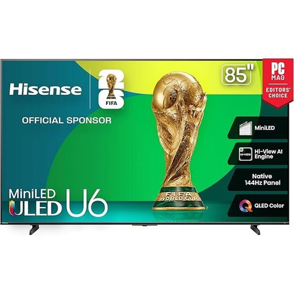 Hisense 85 U6 Series 4K Mini-LED Smart TV