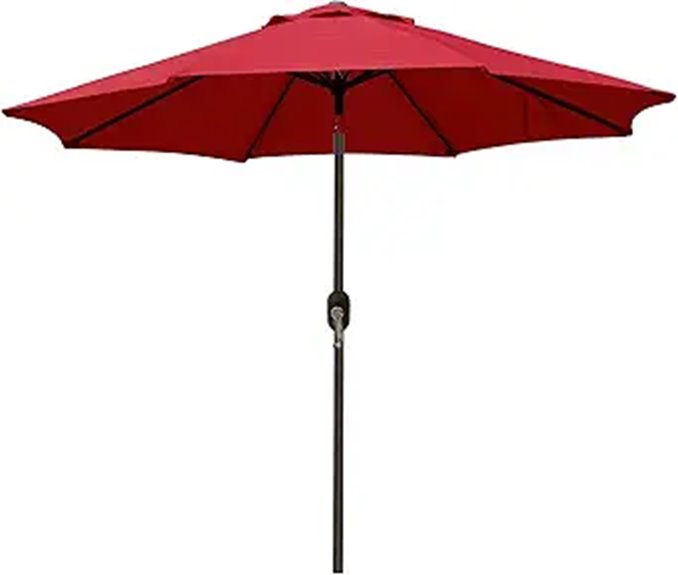Blissun 9' Outdoor Patio Umbrella with Tilt
