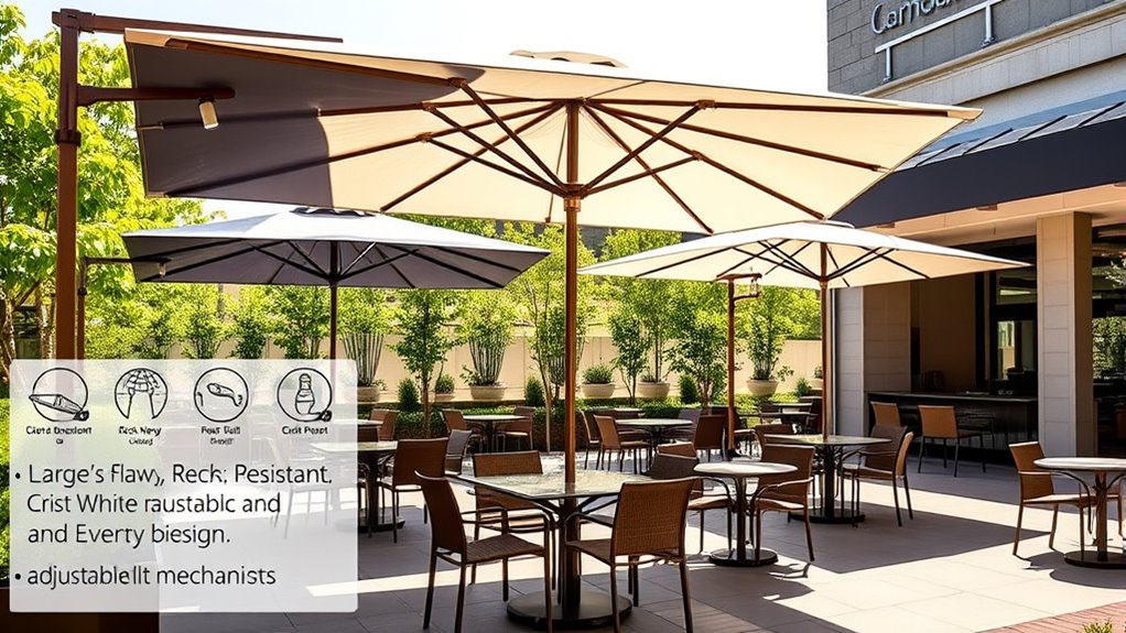 commercial patio umbrella considerations