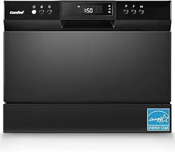 COMFEE Countertop Dishwasher with 8 Washing Programs