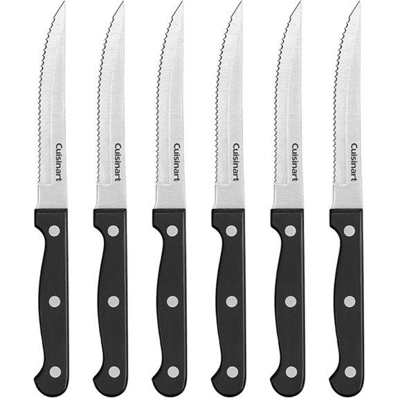 Cuisinart 6-Piece Steak Knife Set with Steel Blades