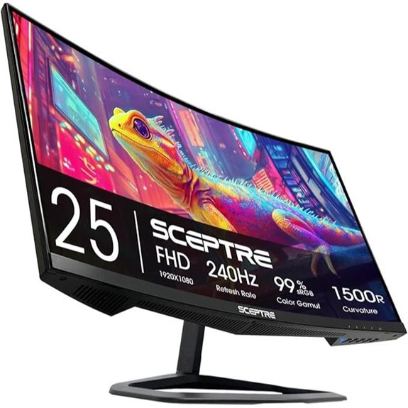 Sceptre 24.5 Curved Gaming Monitor 240Hz 1080p