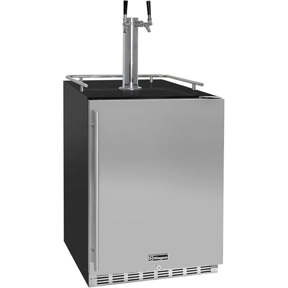 Kegco 24 Dual Tap Kegerator Beer Dispenser