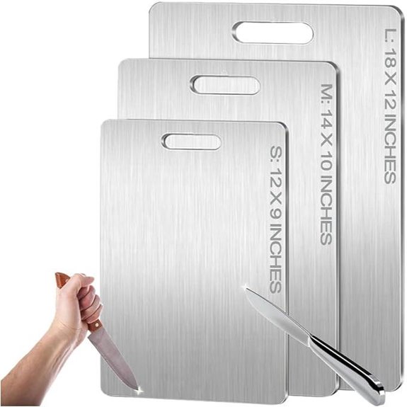 Titanium Cutting Board 12x9 Durable & Dishwasher Safe