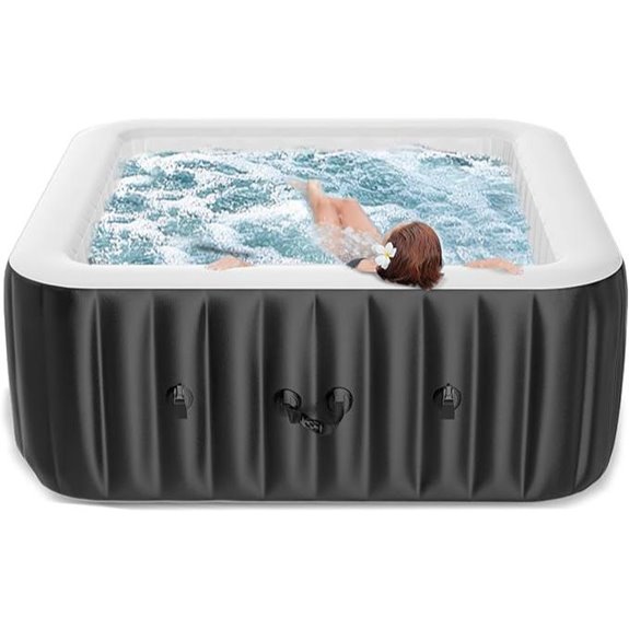 73 Inflatable Hot Tub for 4-6 People with Bubble Jets
