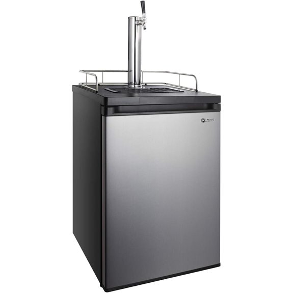 Kegco Full Size Kegerator Refrigerator with Single Faucet