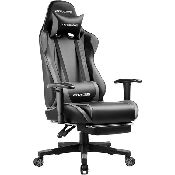 GTRACING Reclining Gaming Chair with Footrest