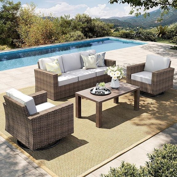 HERA'S HOUSE Patio Conversation Set with Cushions