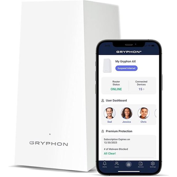 Gryphon AX Mesh WiFi 6 Router with Parental Controls