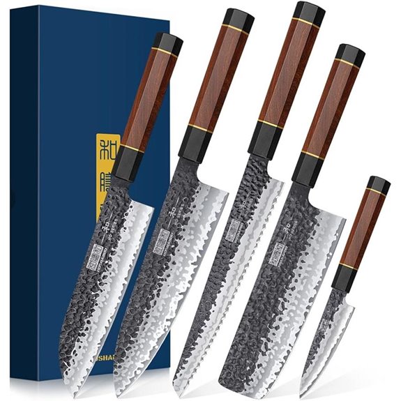 HOSHANHO 5-Piece High Carbon Steel Kitchen Knife Set