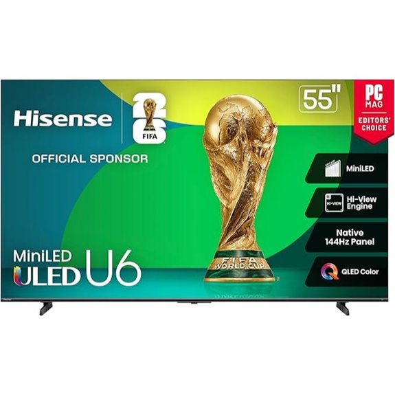 Hisense 55 U6 Series 4K Mini-LED Smart TV