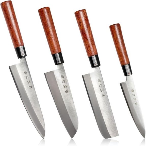 Japanese Chef Knife Set (Gyuto Santoku Nakiri)