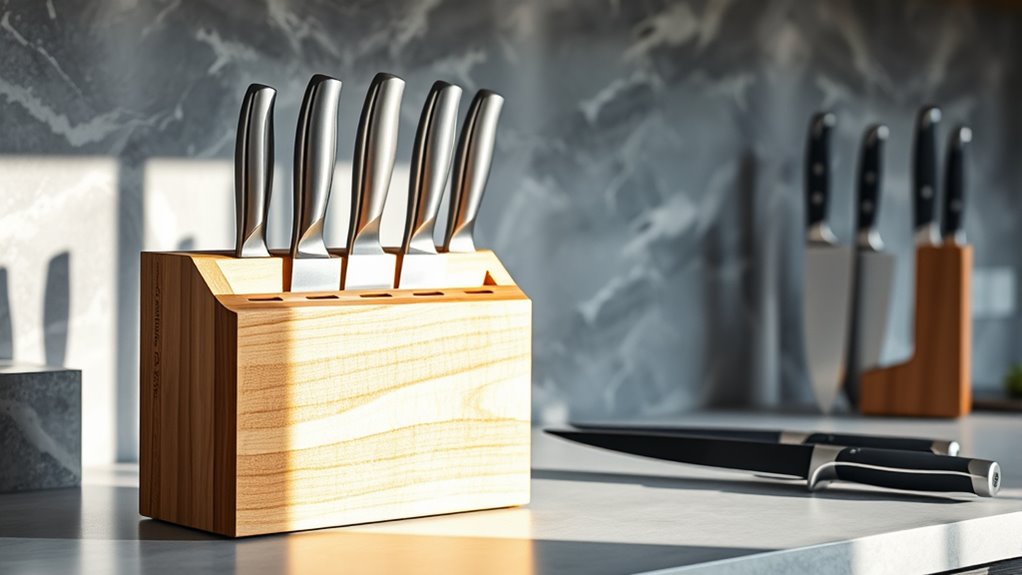 knife block materials and safety