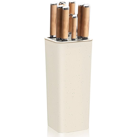 Newe Knife Block Holder Without Knives Space-Saving Organizer