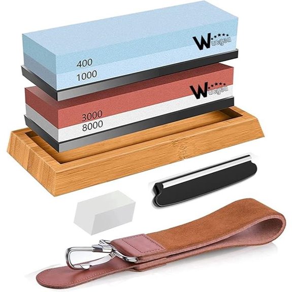Wucgea Knife Sharpening Stone Kit with Accessories