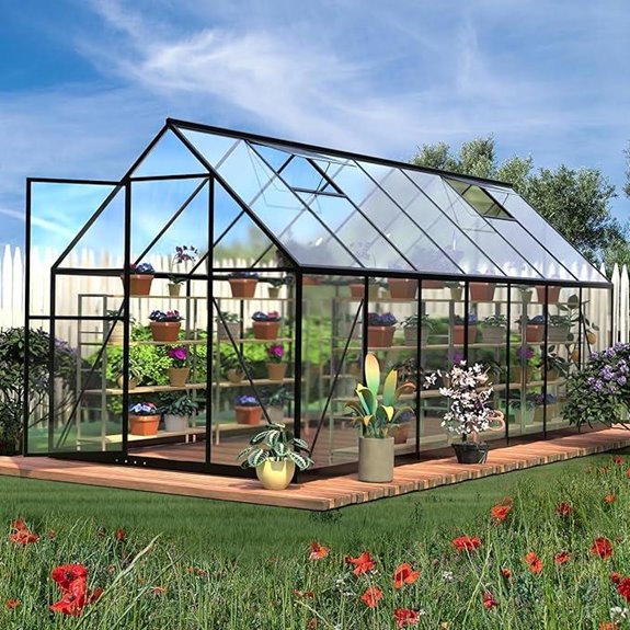 HOOYEAH 6x14 FT Heavy Duty Greenhouse Kit
