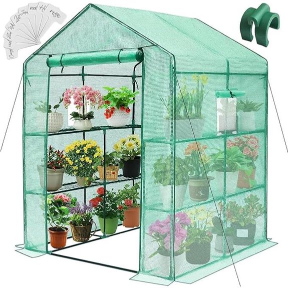 Greengro Greenhouse 57x57x76 inches with Shelves