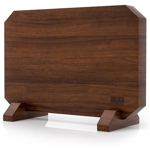 HOSHANHO Magnetic Knife Block with Acacia Wood