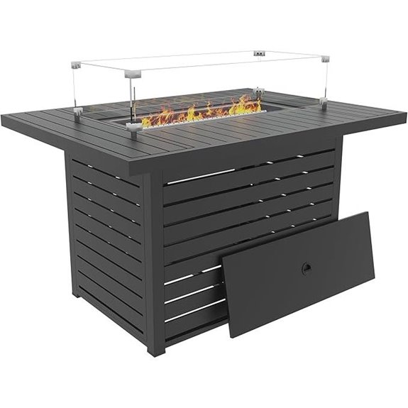 TWT 43.3 Outdoor Propane Fire Pit Table