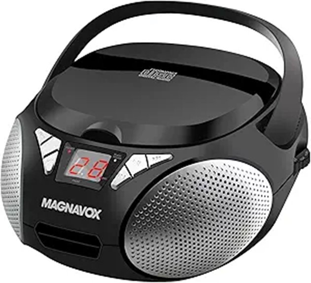 Magnavox Portable CD Boombox with AM/FM and Aux