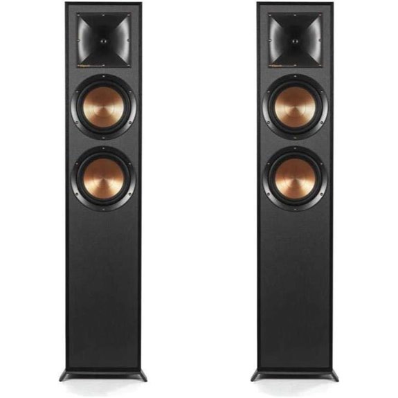 Klipsch R-625FA Powerful Detailed Floorstanding Single Home Speaker Black