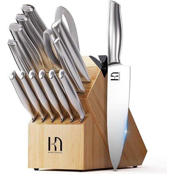 Premium 14-Piece Japanese Knife Block Set