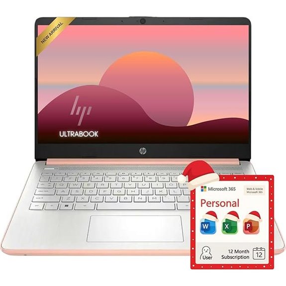 HP Rose Gold Ultrabook with Microsoft Office 365