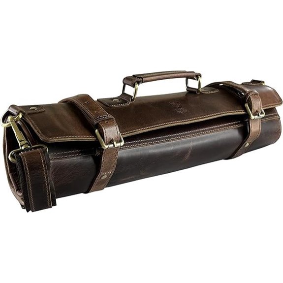 Rustic Town Genuine Leather Chef Knife Roll All Purpose Chef Roll
