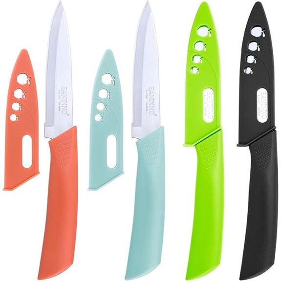 Paring Knife Set with Cover and Sheath
