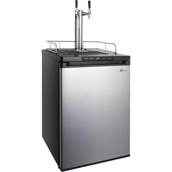 Kegco K309SS-2 24 Wide Dual Tap Stainless Steel Digital Kegerator