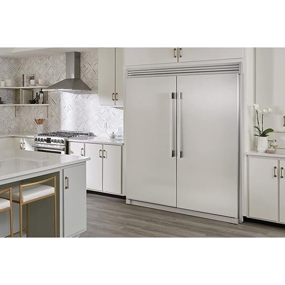 Stainless Steel Refrigerator Freezer Combo & Trim